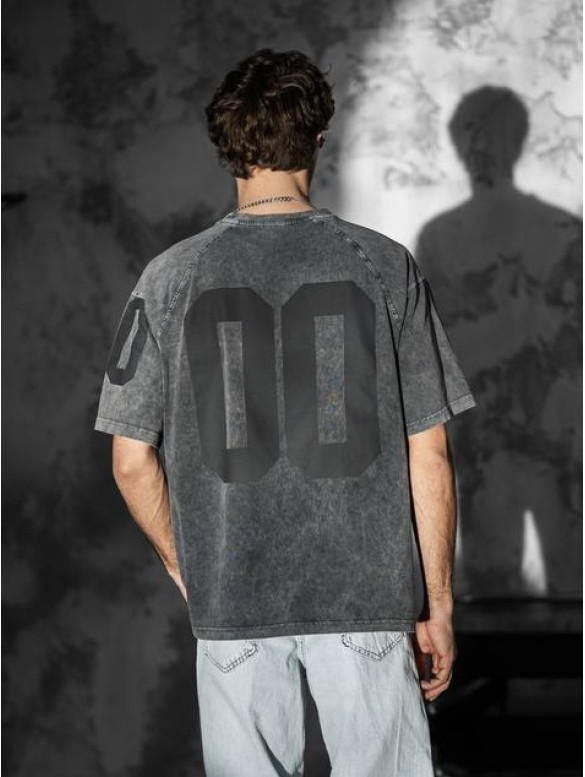 Oversize футболка з принтом