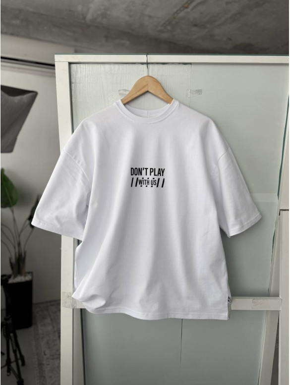 Oversize футболка з принтом