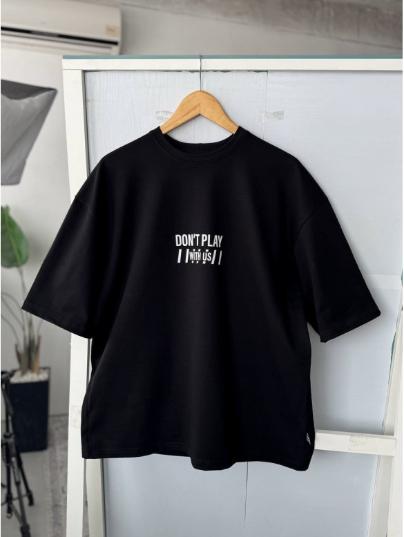 Oversize футболка з принтом