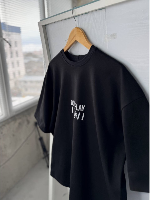 Oversize футболка з принтом