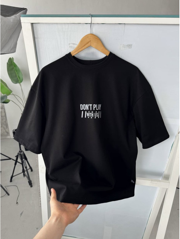 Oversize футболка з принтом