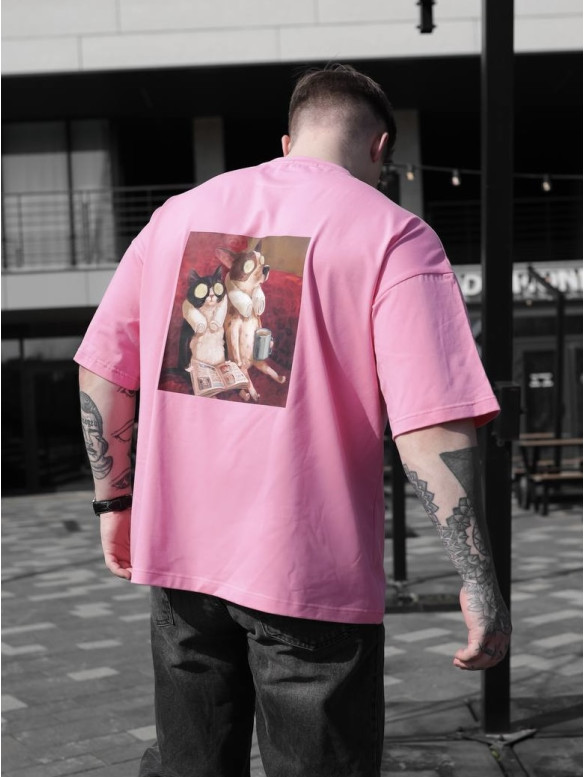 Oversize футболка з принтом