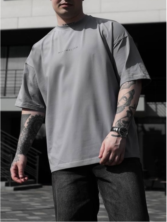 Oversize футболка з принтом