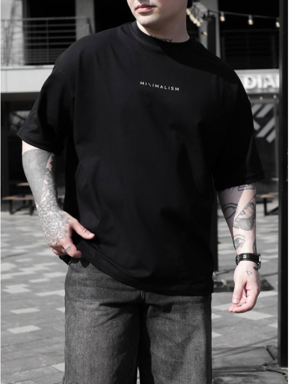 Oversize футболка з принтом