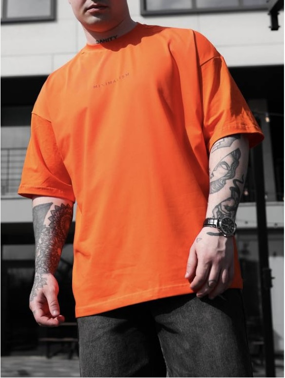 Oversize футболка з принтом