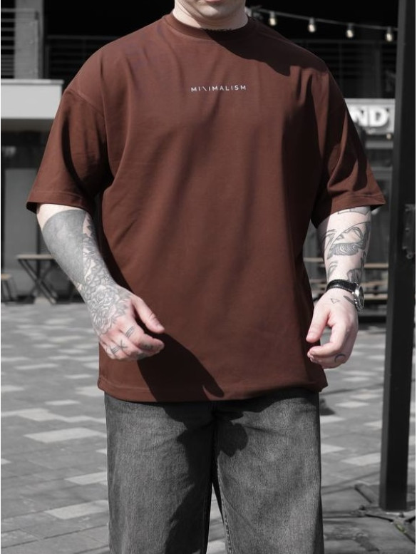 Oversize футболка з принтом