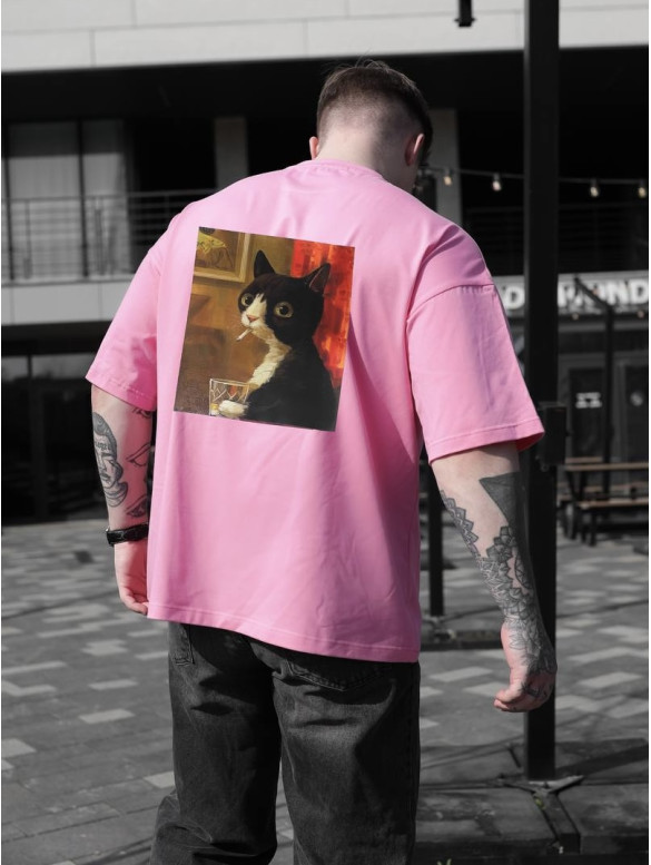 Oversize футболка з принтом