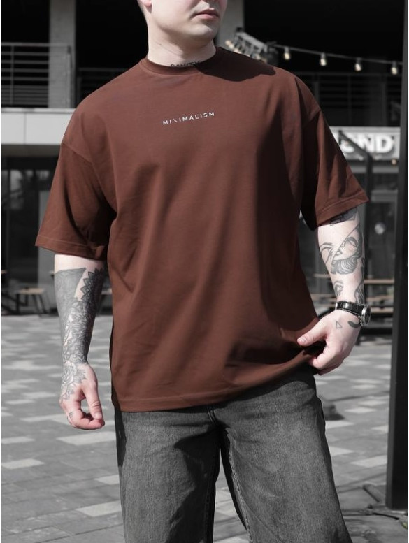 Oversize футболка з принтом