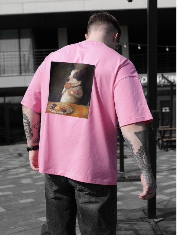 Oversize футболка з принтом