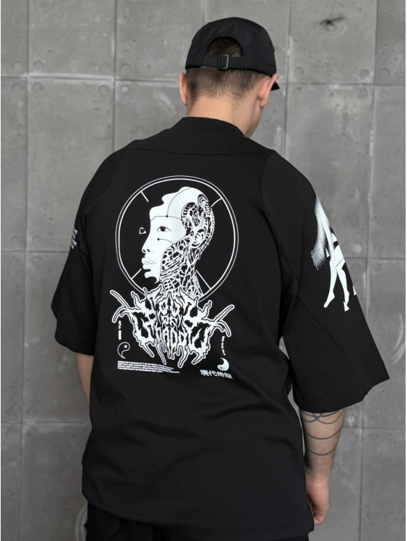 Oversize футболка з принтом