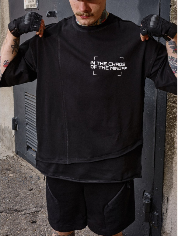 Oversize футболка з принтом