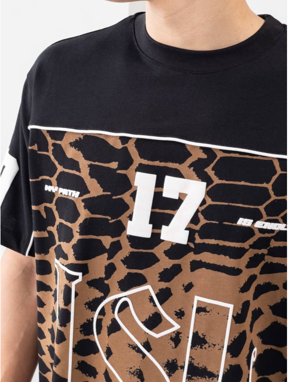 Oversize футболка з принтом