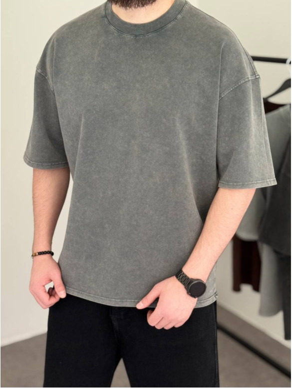 Oversize футболка з вивареної тканини