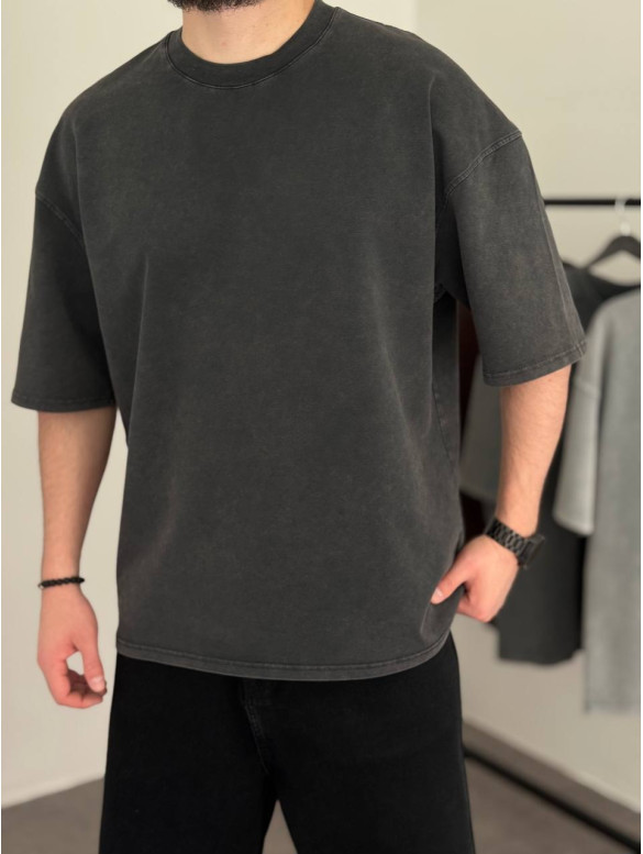 Oversize футболка з вивареної тканини