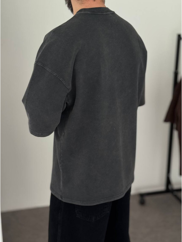 Oversize футболка з вивареної тканини