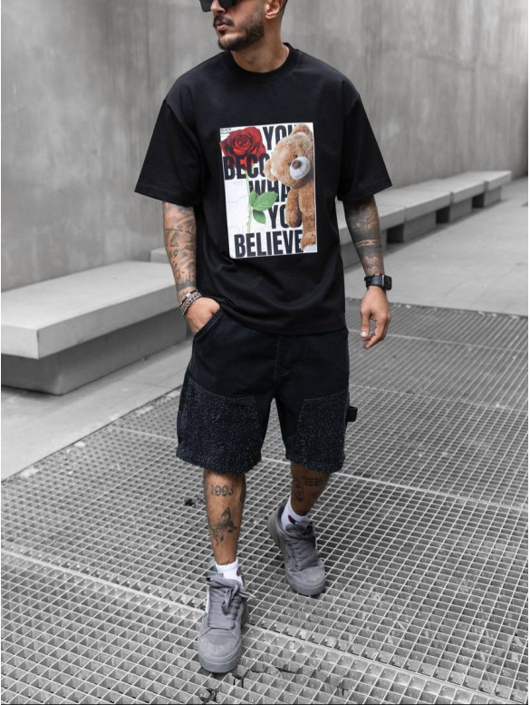 Oversize футболка з принтом