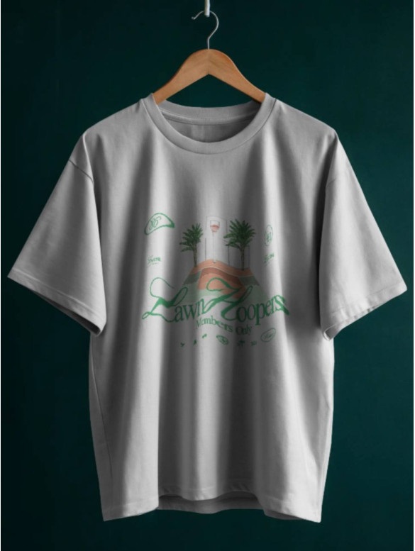 Oversize футболка з принтом