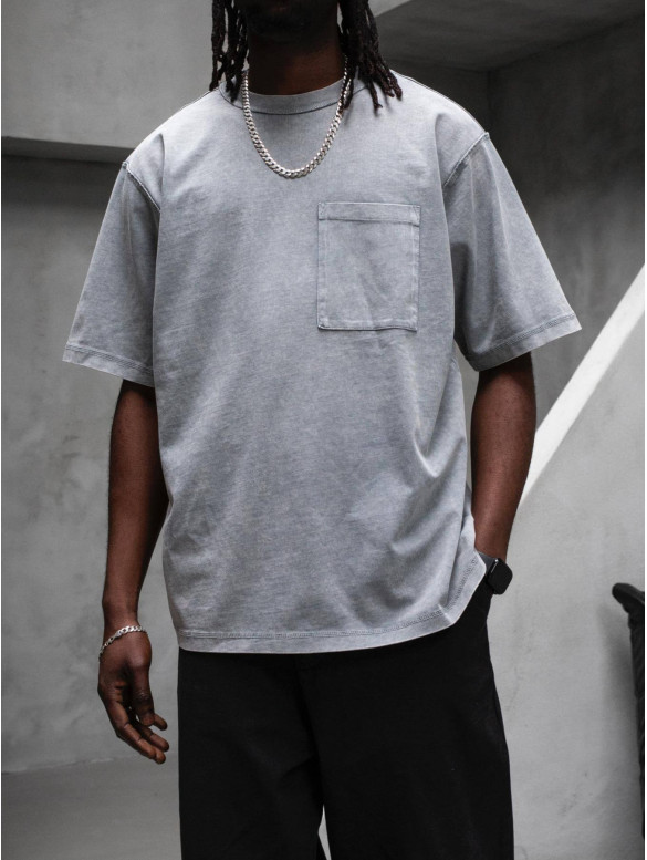 Oversize футболка з вивареної тканини