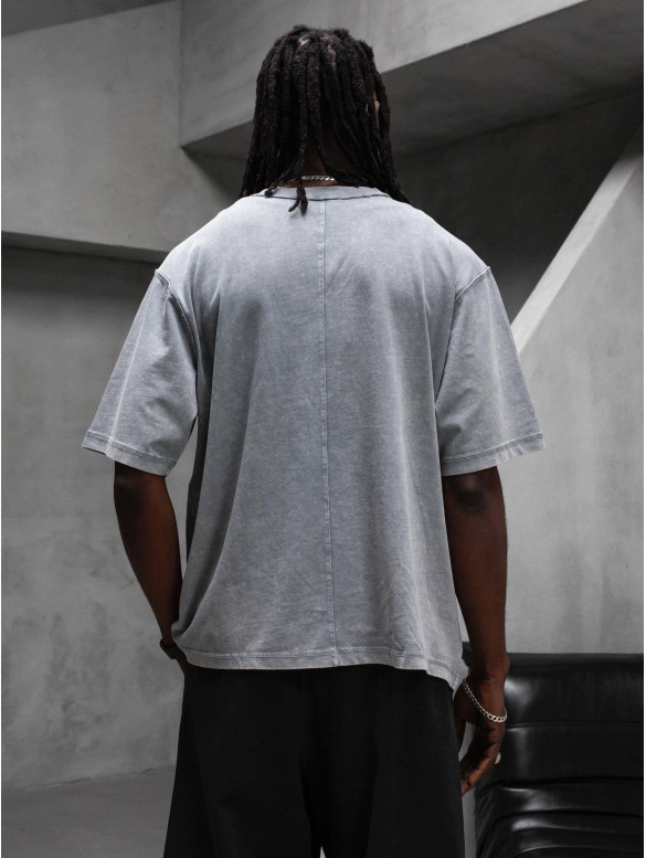 Oversize футболка з вивареної тканини
