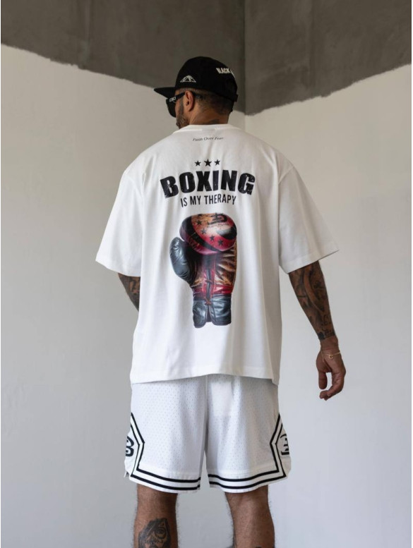 Oversize футболка з принтом