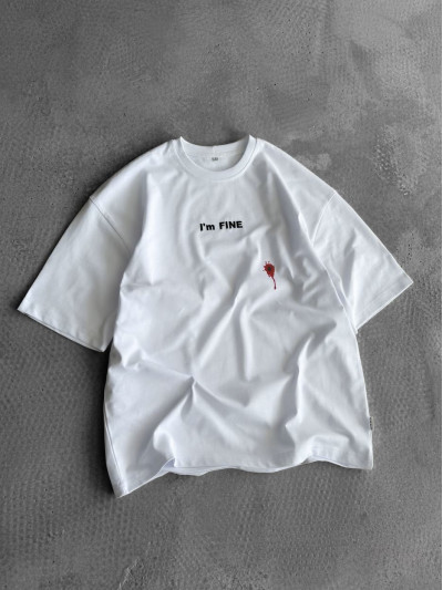 Oversize футболка з принтом