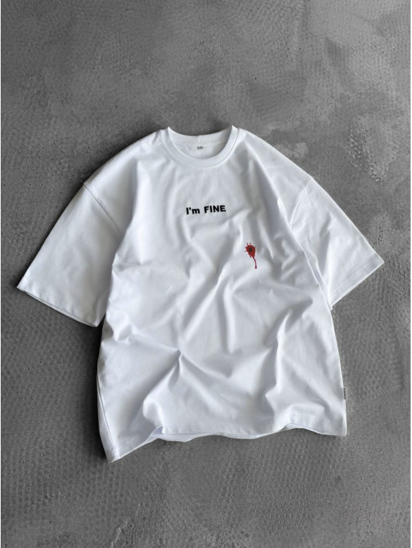 Oversize футболка з принтом