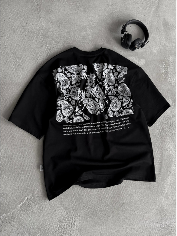 Oversize футболка з принтом