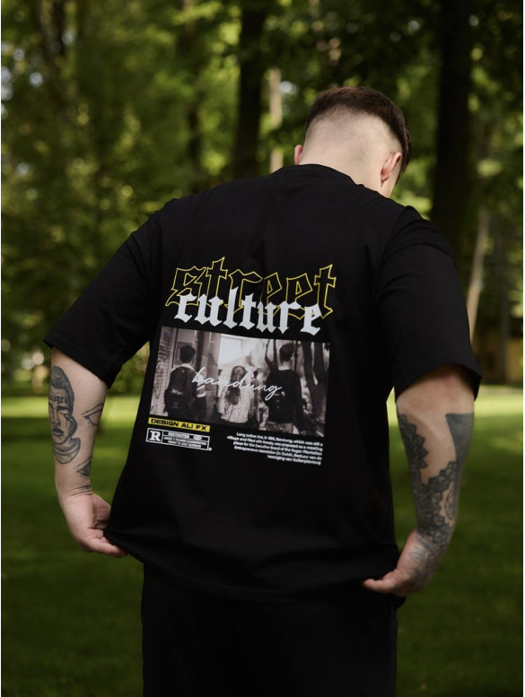 Oversize футболка з принтом