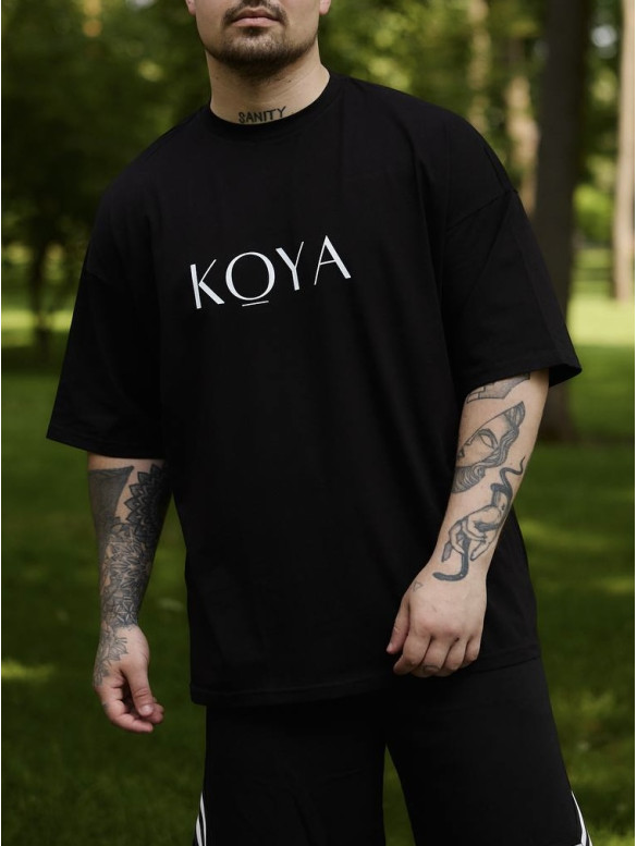 Oversize футболка з принтом