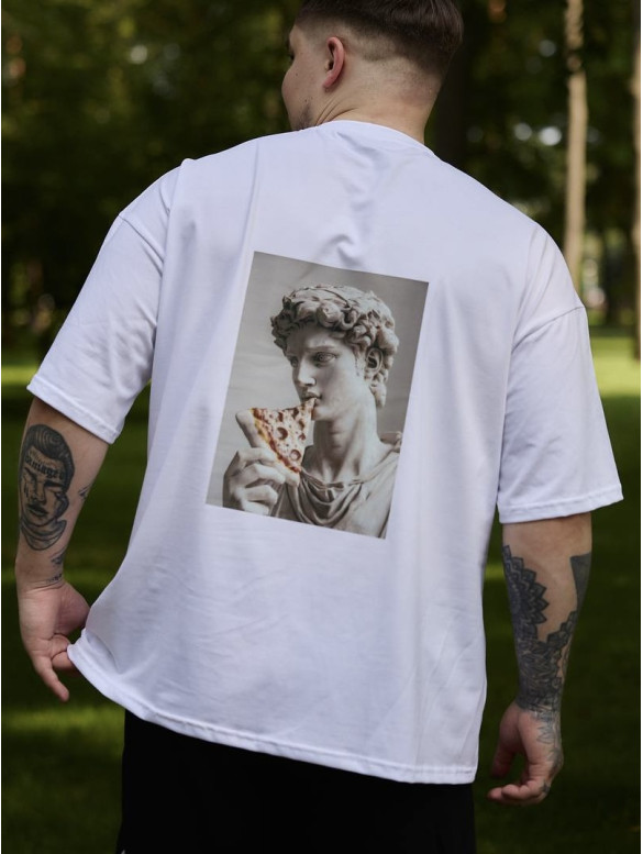 Oversize футболка з принтом