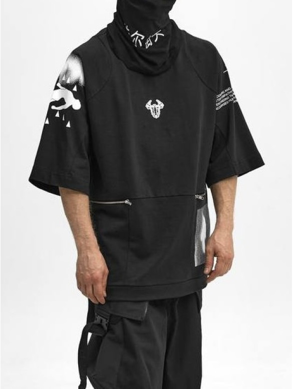 Oversize футболка з принтом