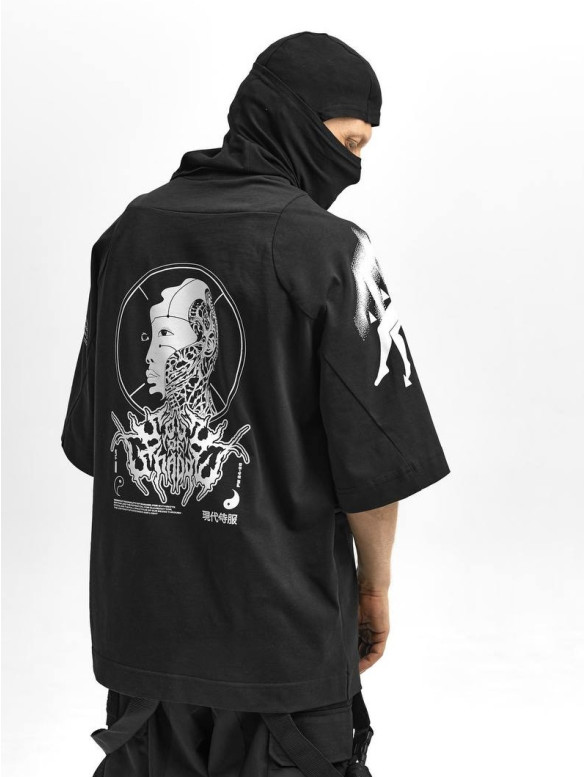 Oversize футболка з принтом