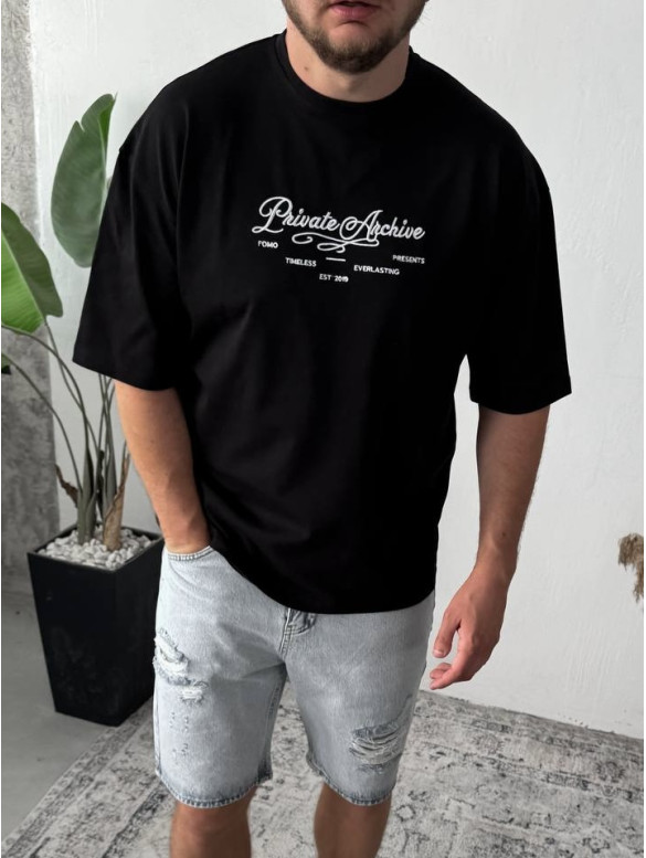 Oversize футболка з принтом
