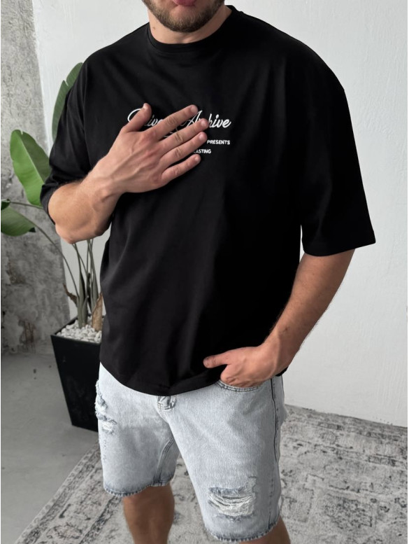 Oversize футболка з принтом