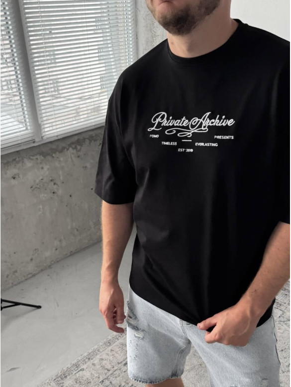 Oversize футболка з принтом
