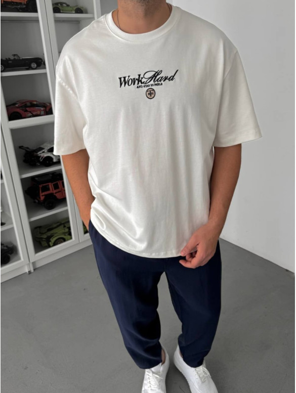 Oversize футболка з принтом