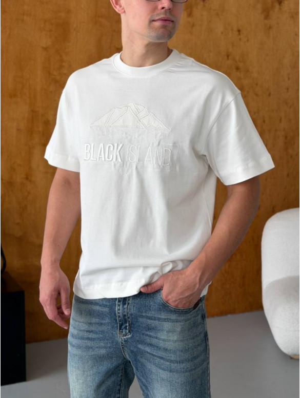 Oversize футболка з принтом