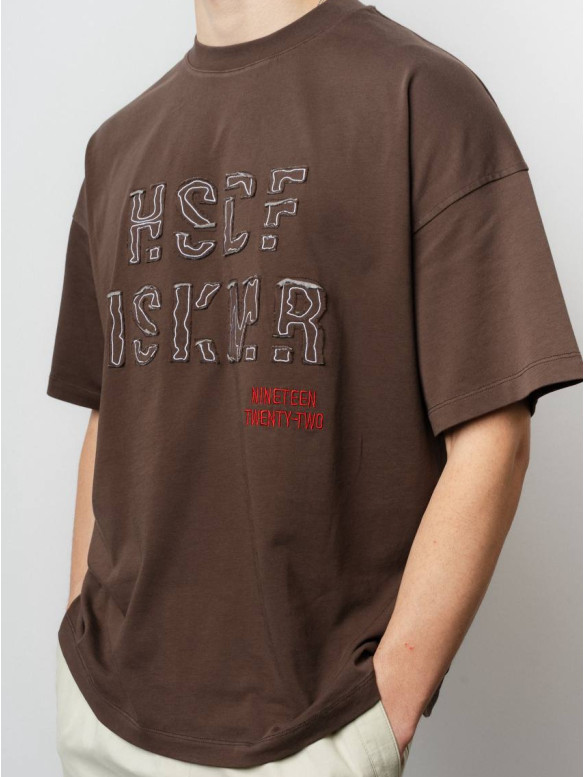 Oversize футболка з принтом