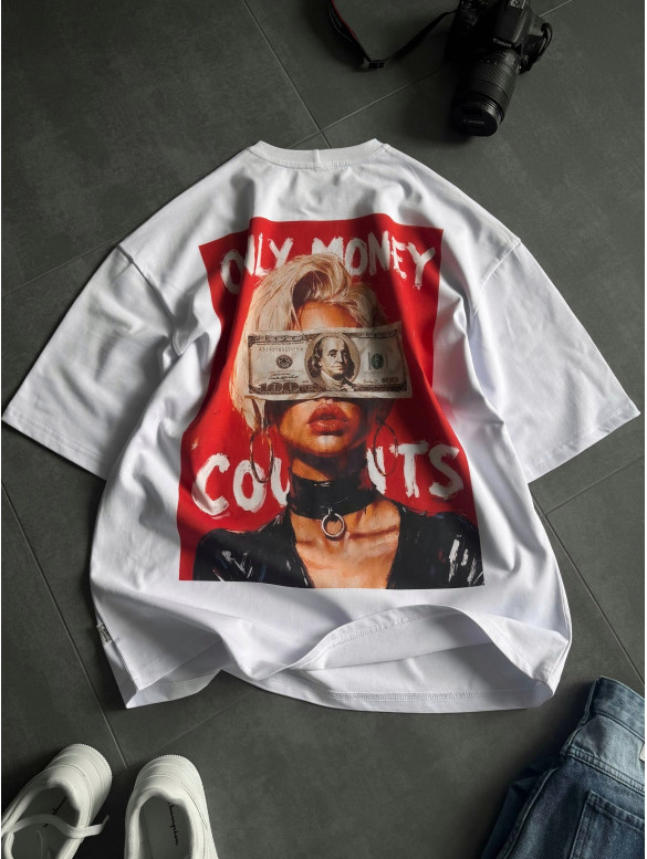 Oversize футболка з принтом