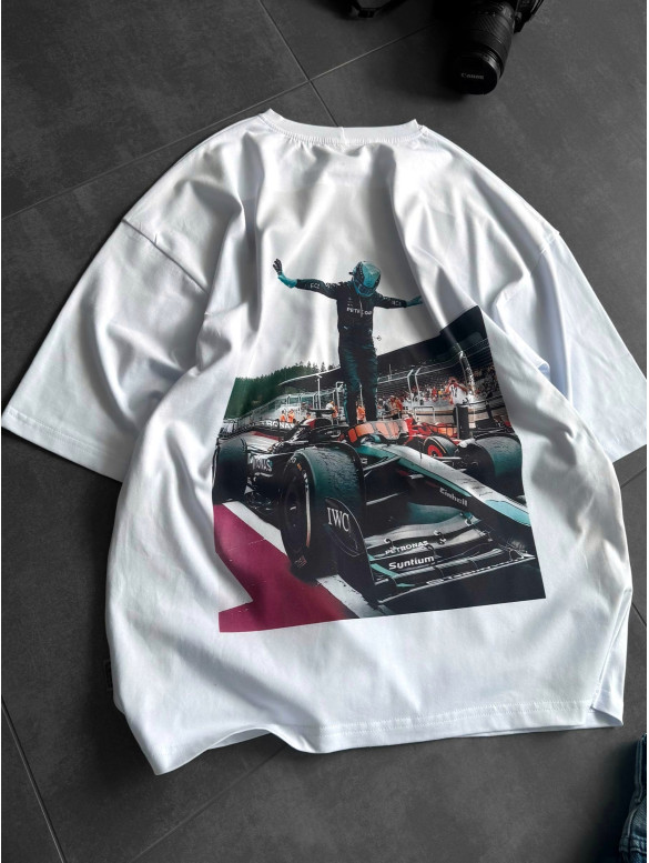 Oversize футболка з принтом