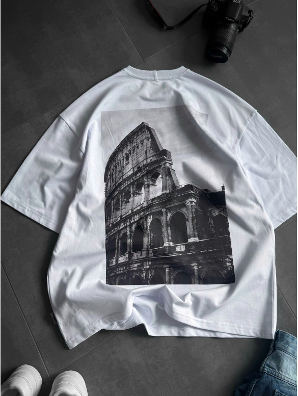 Oversize футболка з принтом