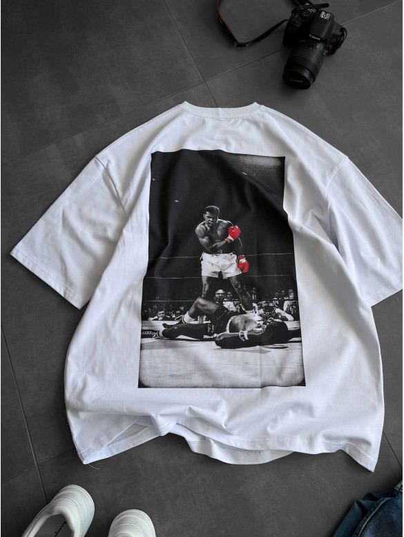 Oversize футболка з принтом