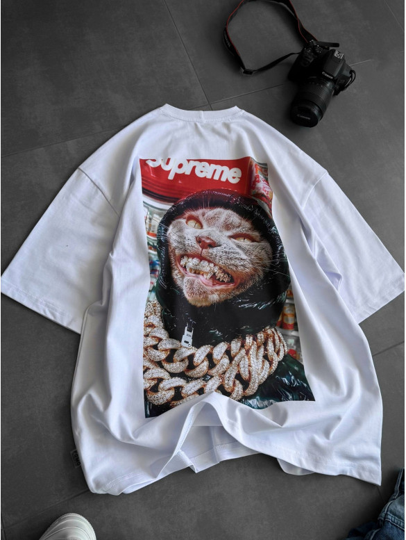Oversize футболка з принтом
