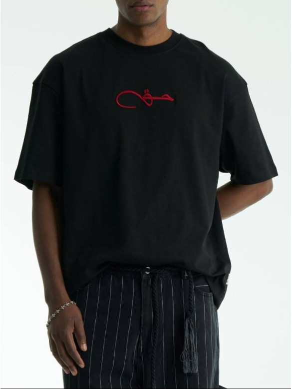 Oversize футболка з принтом