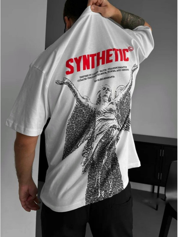 Oversize футболка з принтом