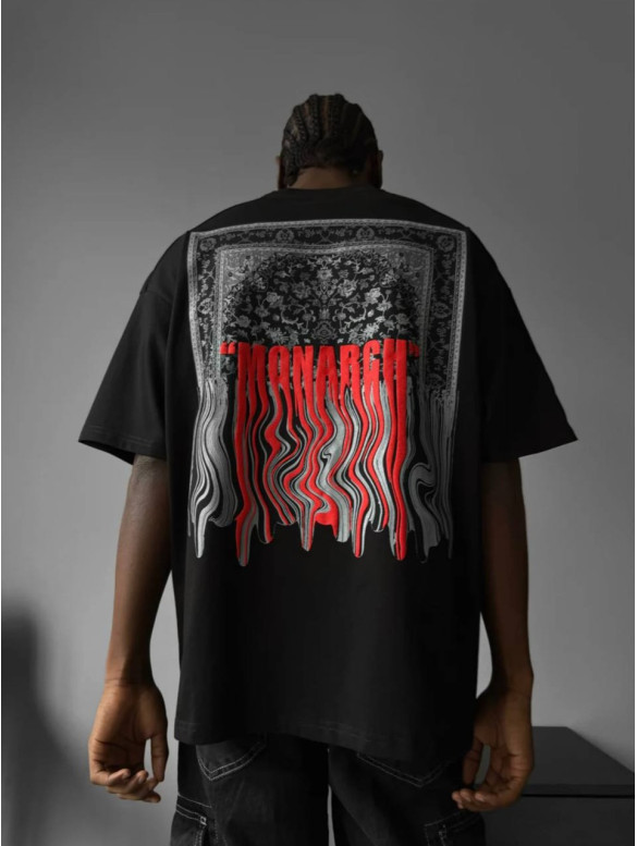 Oversize футболка з принтом