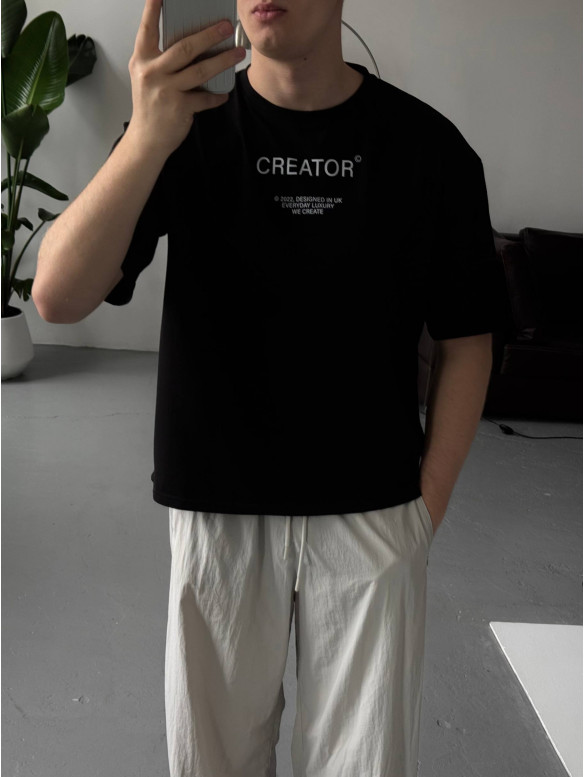 Oversize футболка з принтом