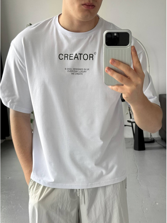 Oversize футболка з принтом