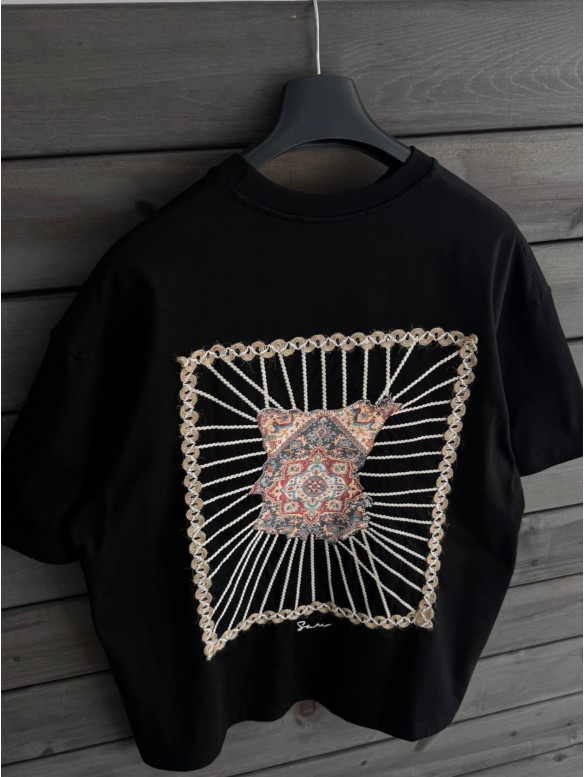 Oversize футболка з принтом