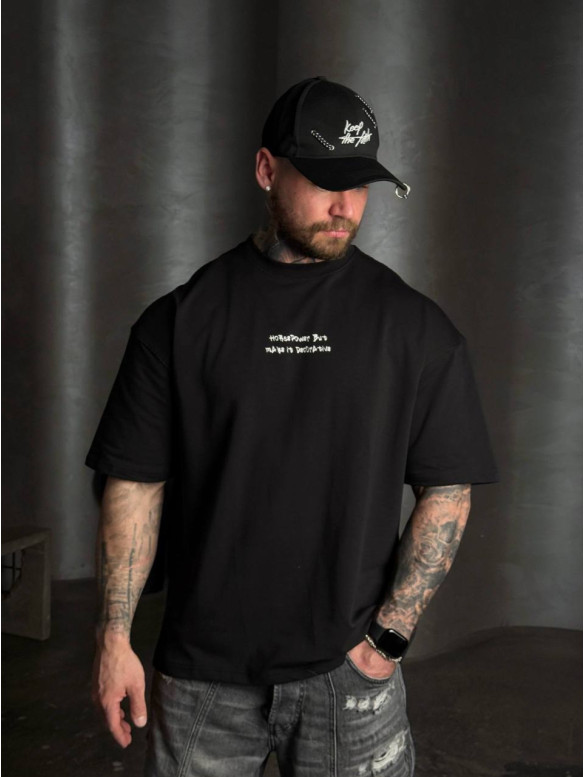 Oversize футболка з принтом